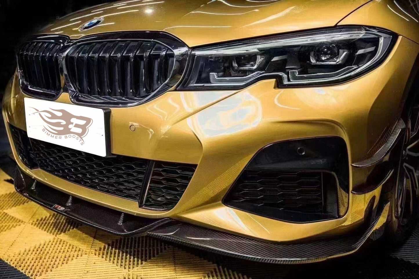 MP STYLE CARBON FIBER FRONT LIP - BMW G20 3 SERIES LCI