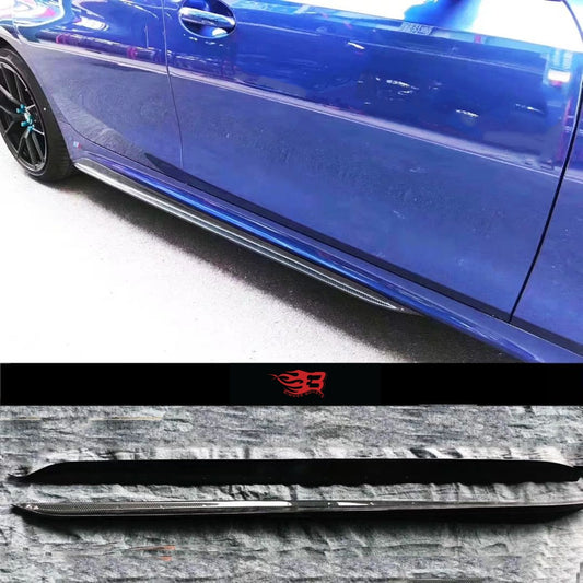 MP STYLE CARBON FIBER SIDE SKIRTS - BMW G20 3 SERIES