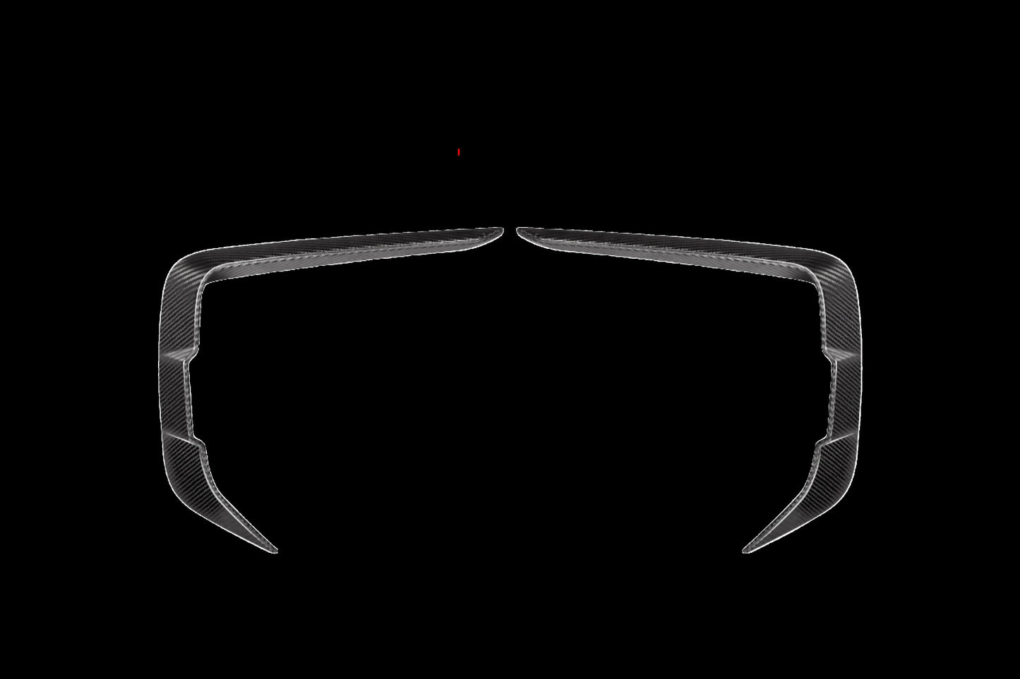 X STYLE CARBON FIBER FRONT BUMPER TRIMS - BMW G14/15/16 8 SERIES