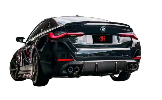 3D STYLE CARBON FIBER REAR DIFFUSER - BMW G22/23/26 4 SERIES