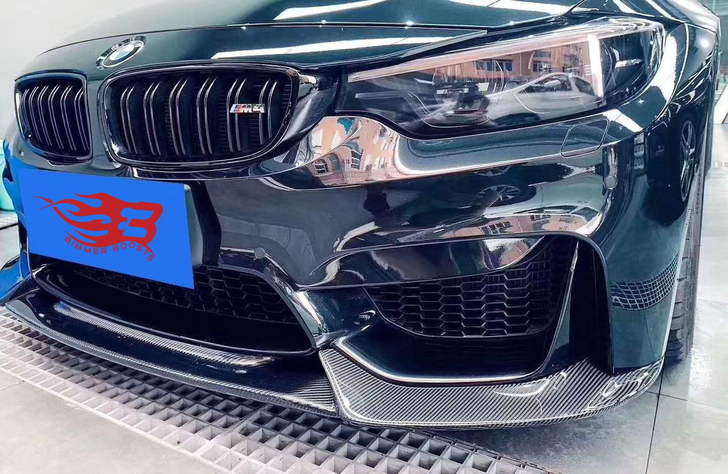 V STYLE CARBON FIBER FRONT LIP - BMW F80 M3 & F82/F83 M4