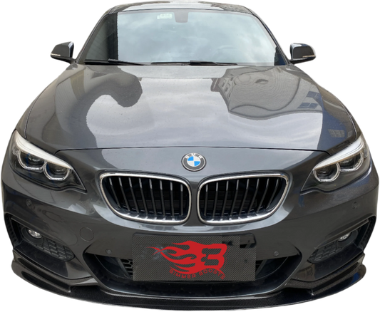 3D STYLE CARBON FIBER FRONT LIP - BMW F22/23 2 SERIES