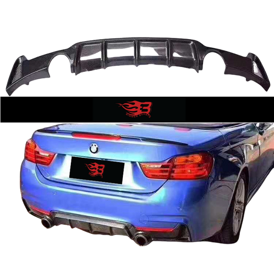 MP STYLE CARBON FIBER REAR DIFFUSER - BMW F32/33/36 4 SERIES