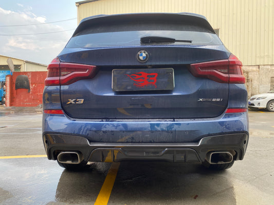 HM STYLE CARBON FIBER REAR DIFFUSER - BMW G01 X3 LCI