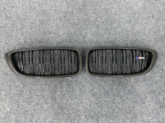 CARBON FIBER FRONT GRILLES - F82/F83 M4